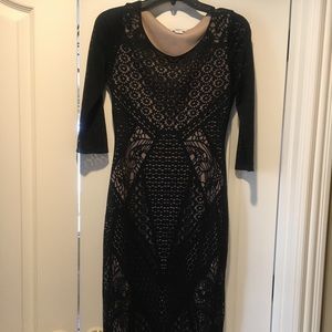 Black dress with cut out design